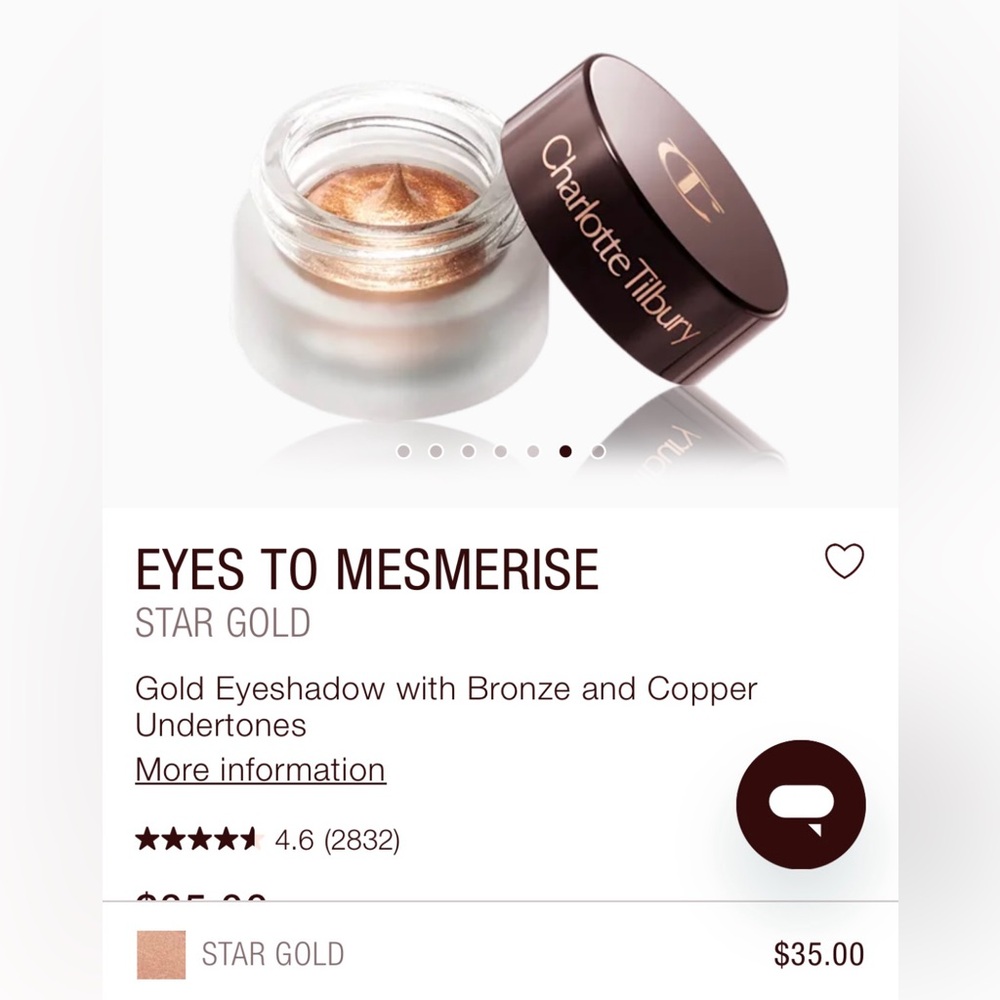 Charlotte Tilbury Eyes to Mesmerize - Star Gold - NEW